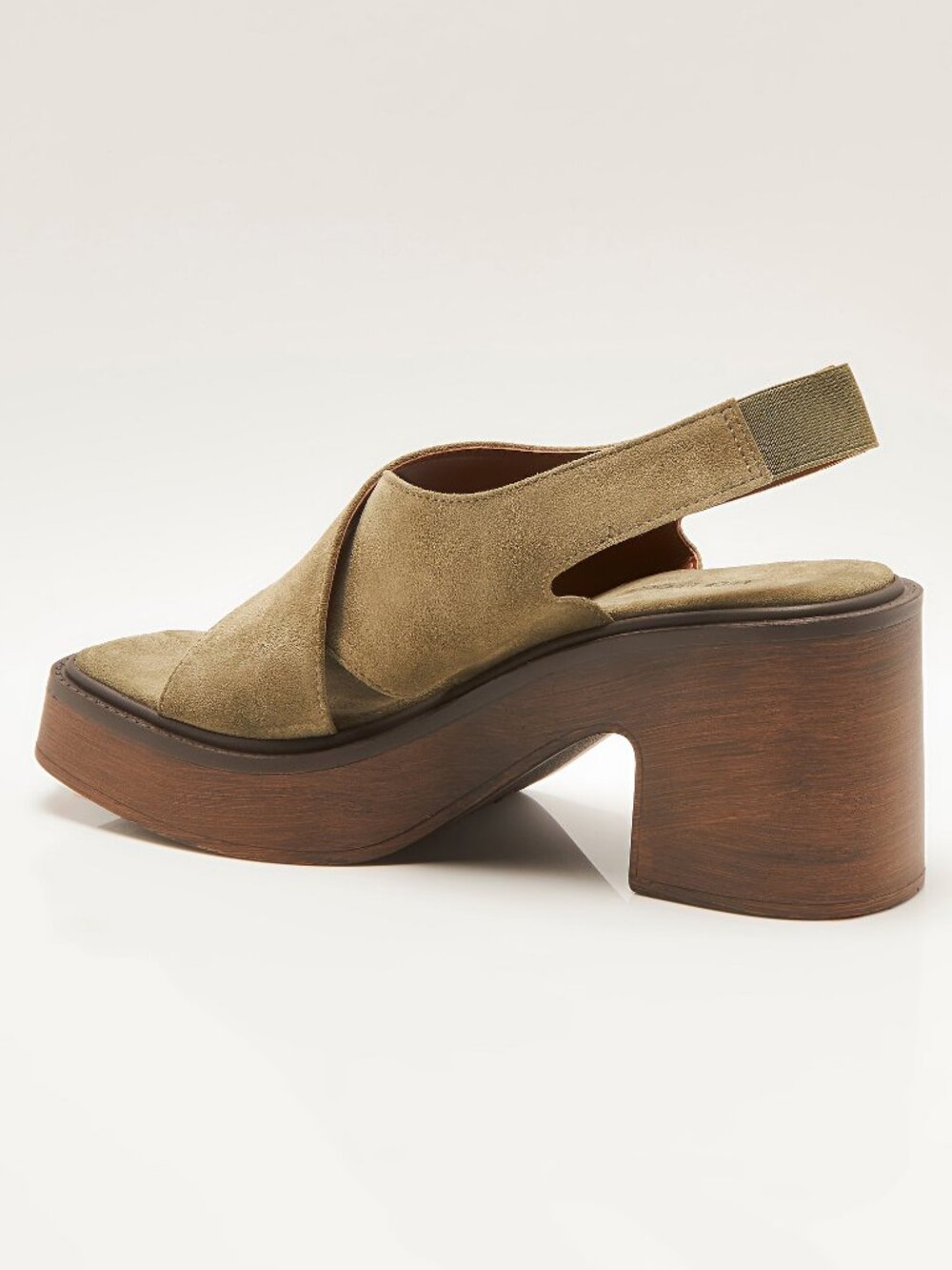 FREE PEOPLE Cora Platform Clogs / Botanical Suede - Picture 4 of 8